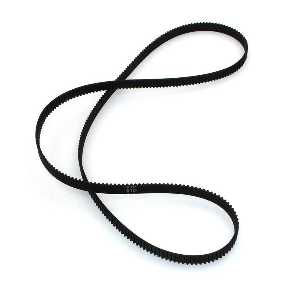 2x Various Size GT2 2mm Pitch 6mm Wide Synchronous Timing Belt 3D Printer Parts - Black, 400mm