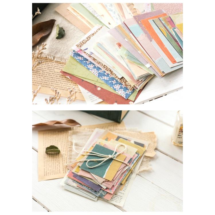 Giấy Nền - Khu Vườn 60 Tờ Giấy Decor Phong Cách Vintage Trang Trí Bullet Journals Và Các Sản Phẩm DIY