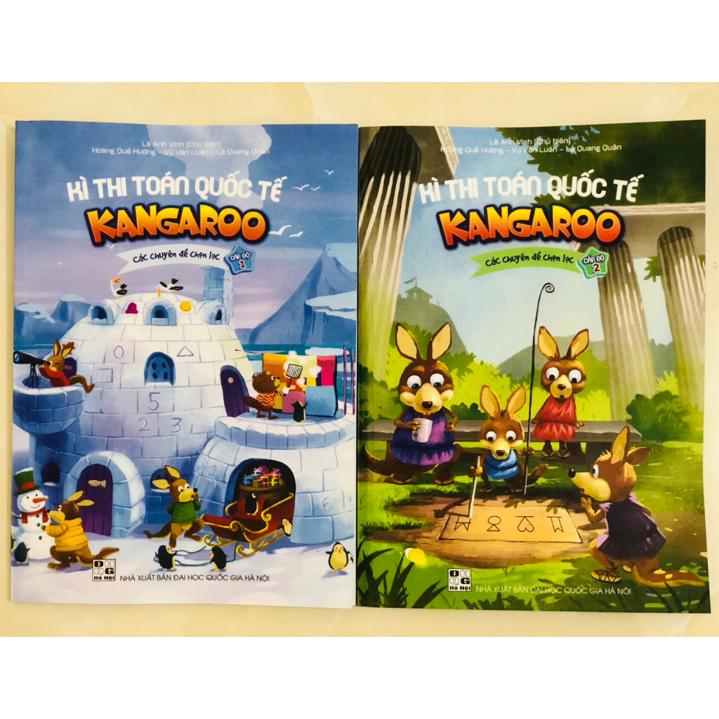 Sách - Combo Kì thi Toán Quốc tế Kangaroo các chuyên đề chọn lọc cấp độ 1 + 2