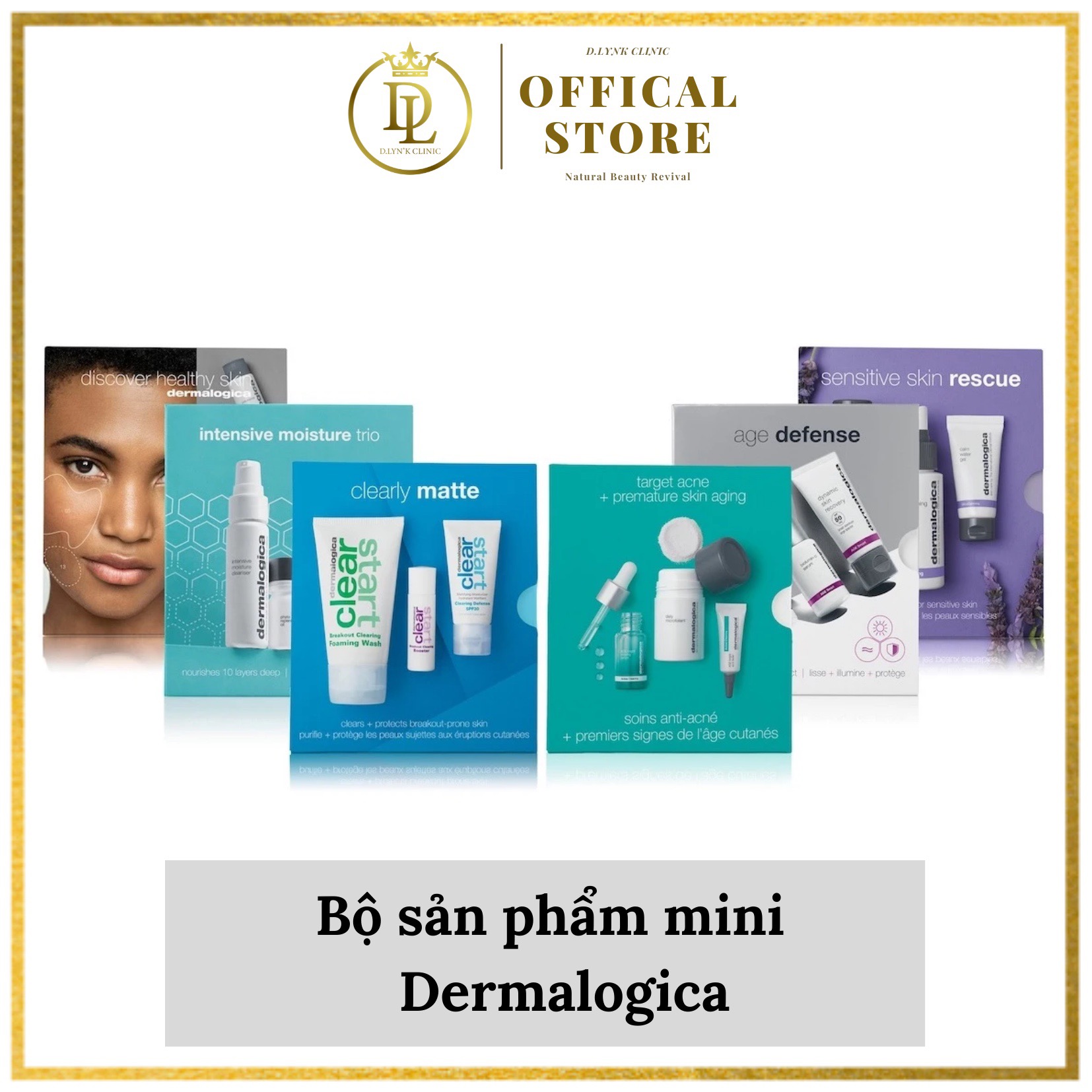 Bộ 4 sản phẩm bảo vệ sức khoẻ làn da dành cho mọi loại da Dermalogica Discover heathy skin kit