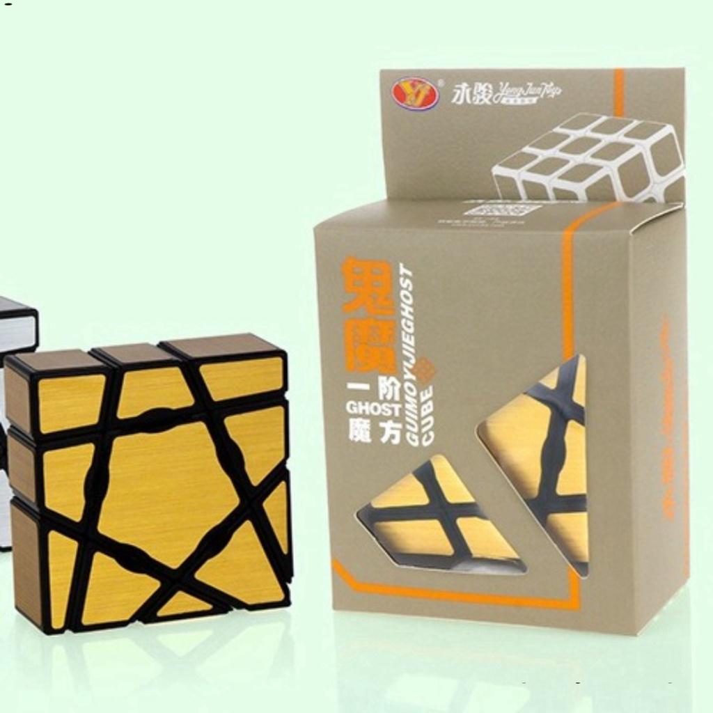 Rubik Biến Thể Rubik Ghost Mirror Cube YongJun 1x3x4 Khối Lập Phương Rubik Vàng Gold