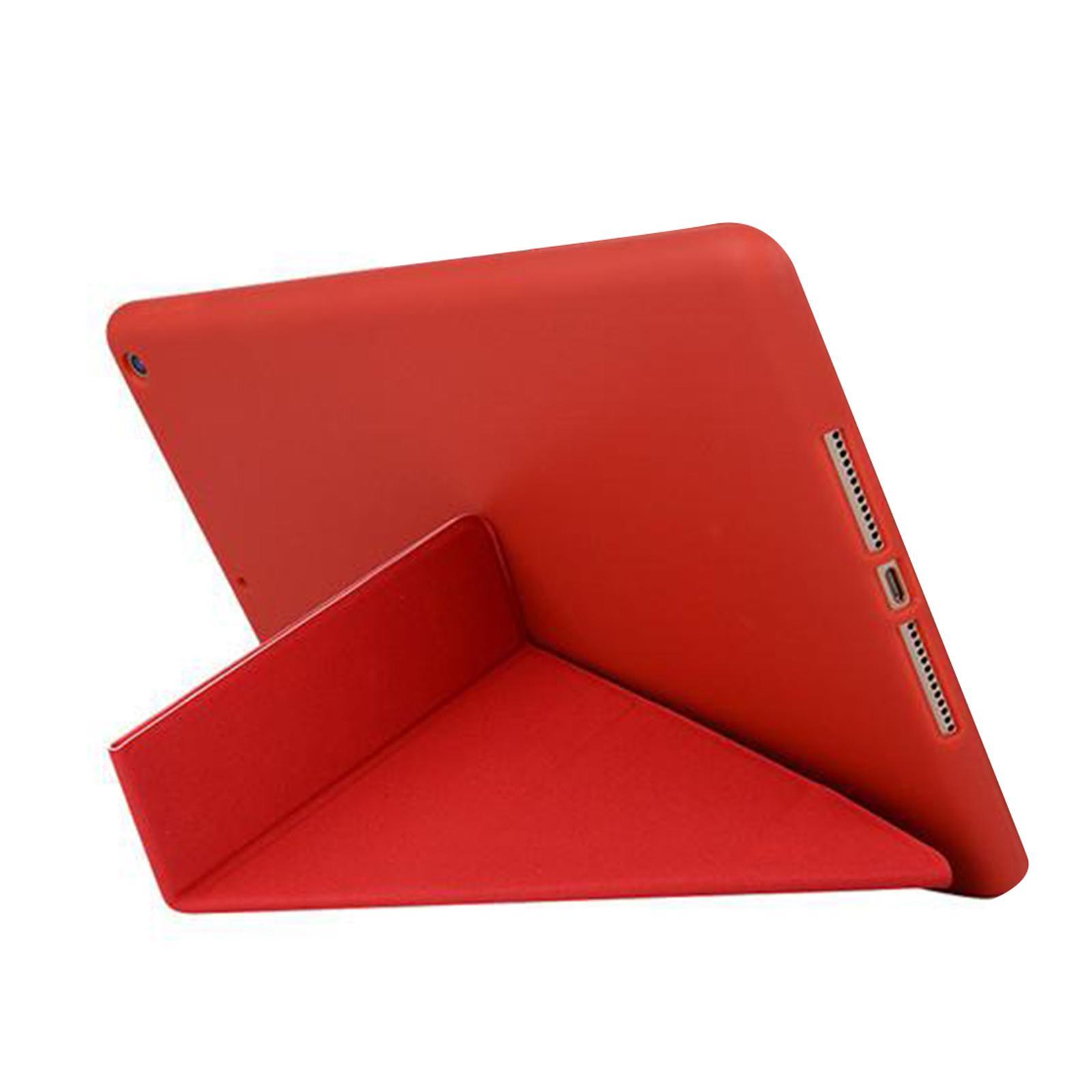 Shockproof Silicone Folding Stand Case Red