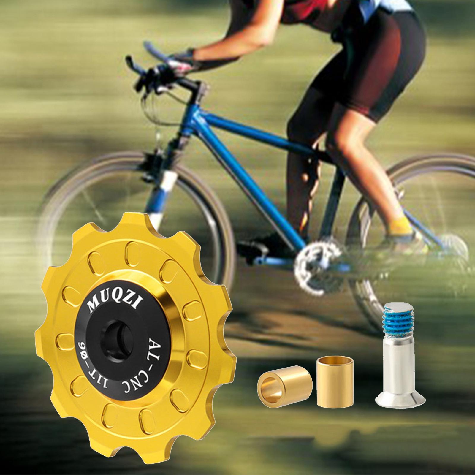 2x Bike  Wheel, Aluminum Alloy  Rear Derailleur Jockey Wheel Rear Derailleur Pulley Bike Accessories