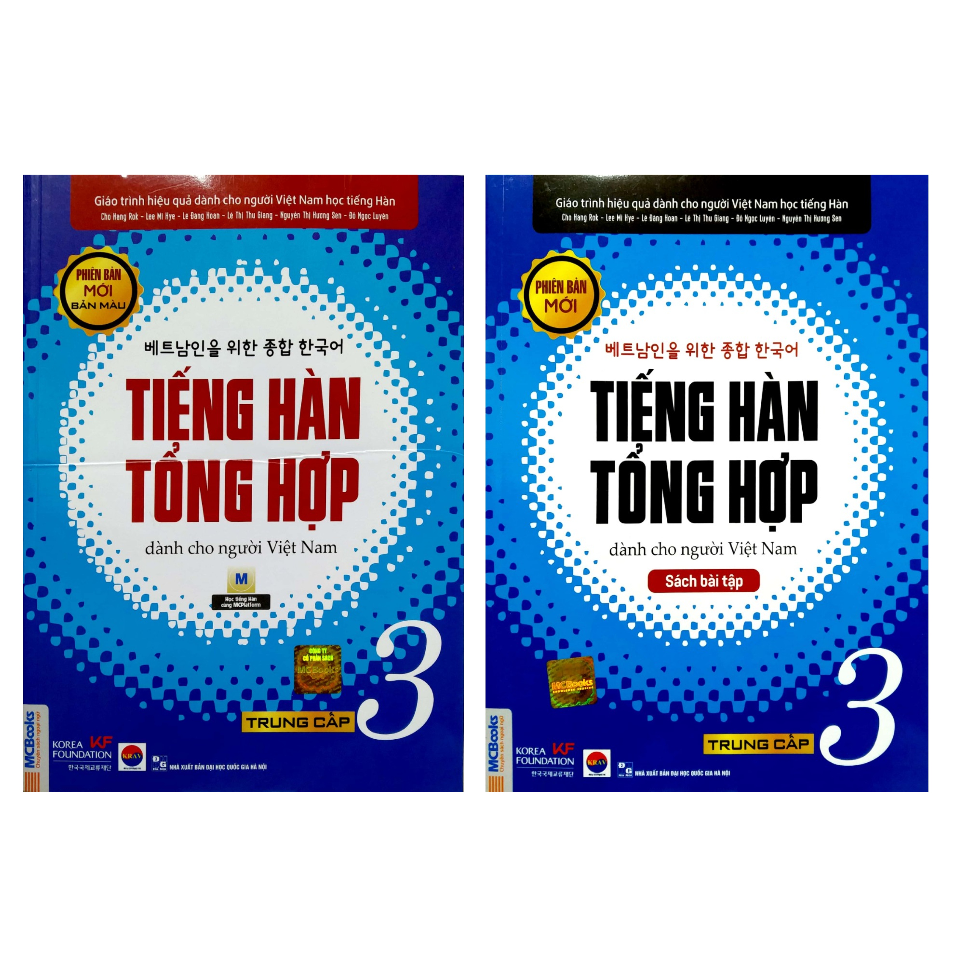 Combo 12 cuốn tiếng Hàn tổng hợp dành cho người Việt Nam bản màu tập 1,2,3,4,5,6 kèm sách bài tập