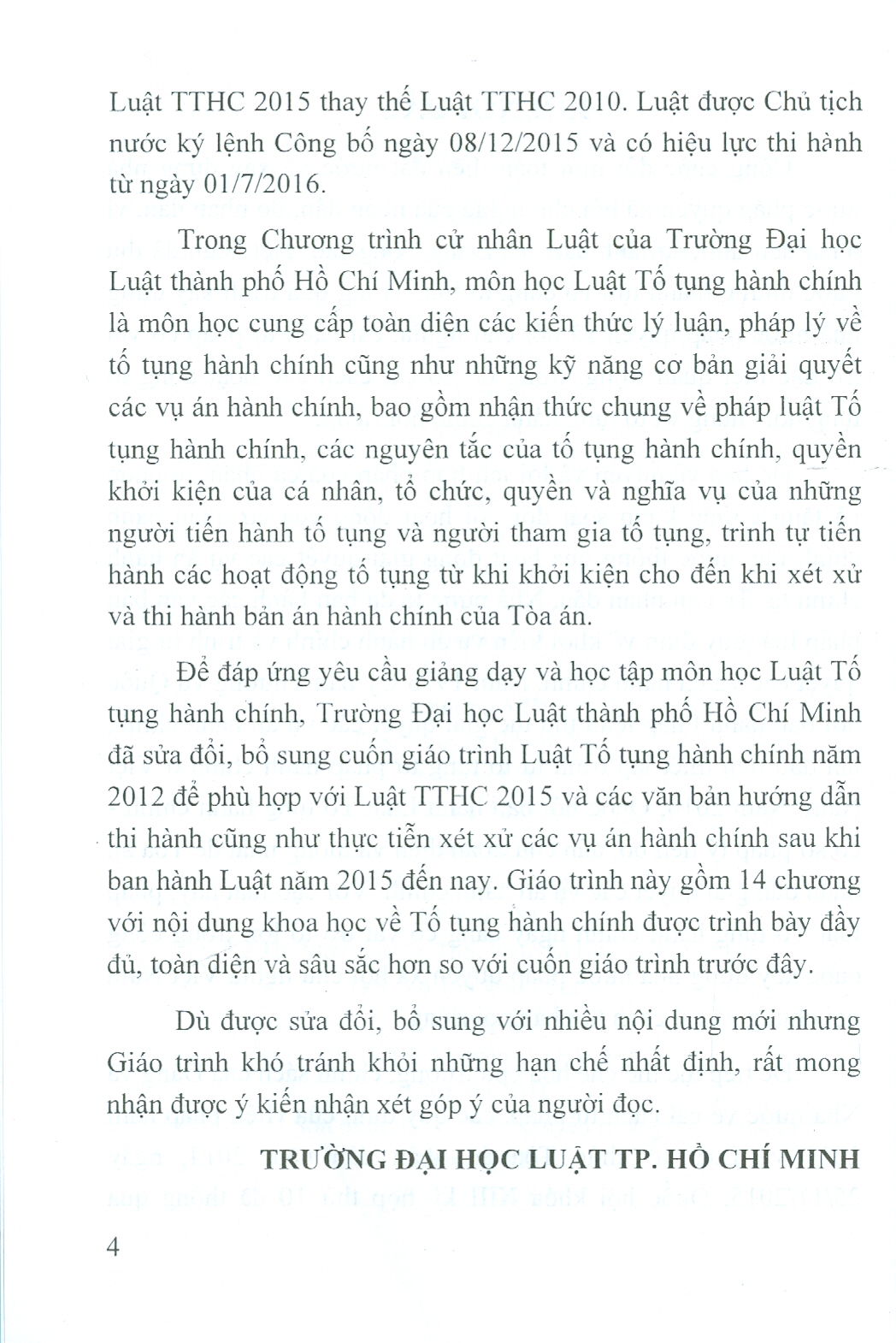 Giáo Trình LUẬT TỐ TỤNG HÀNH CHÍNH VIỆT NAM (Tái bản lần 2, có sửa đổi và bổ sung)