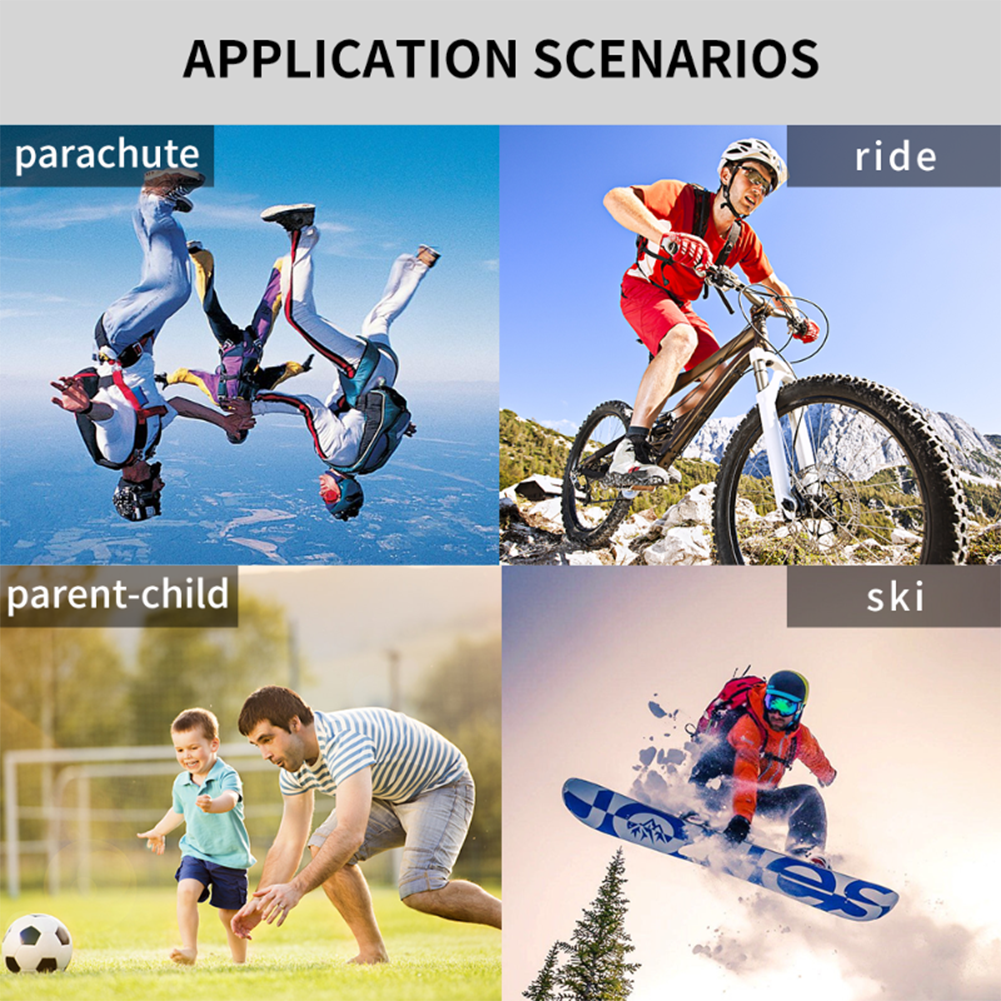 Mini Clip HD Action Camera Có/Không Có Màn Hình Công Cụ Ghi Hình Có Thể Sạc Lại Chống Thấm Nước Dành Cho Leo Núi