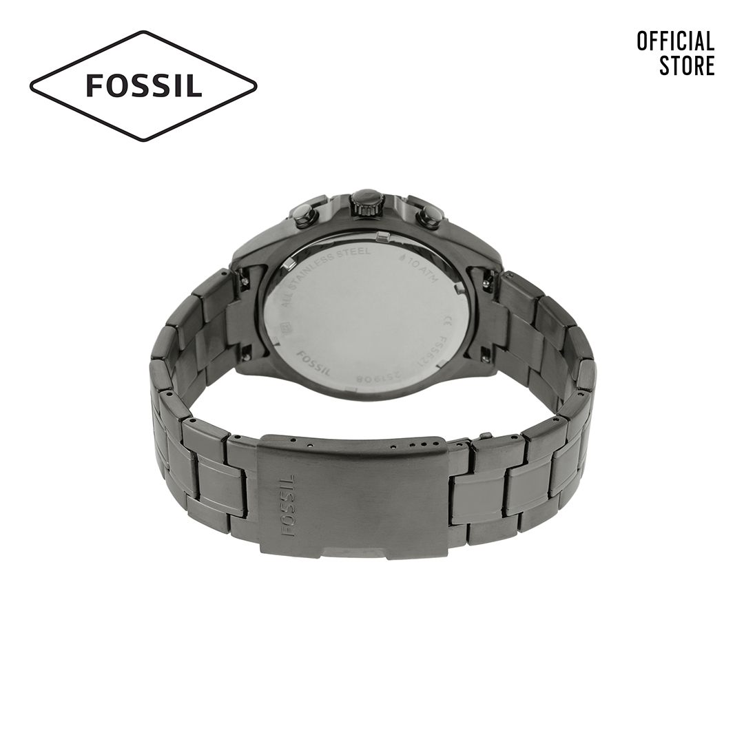 Đồng hồ nam FOSSIL dây thép không gỉ Garret FS5621 - màu xám