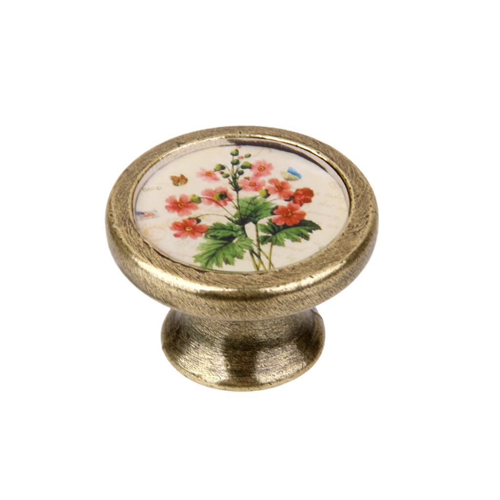 8xAssorted Vintage Brass Wardrobe Cabinet Door Cupboard Drawer Handle Knob 17