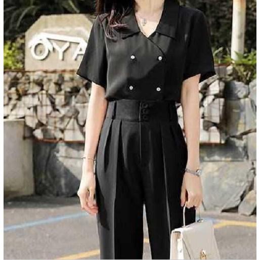 Quần Baggy Nữ Lưng Cao 3 Tầng Khuy 8cm, Cạp Chun sau Lưng Dễ Chịu khi vận động, Vải Tuyết Mưa Đẹp, Có Big Size 68KG