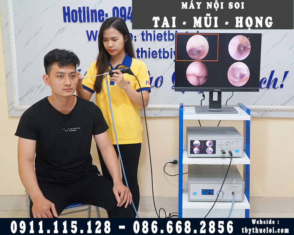 Máy Nội Soi Tai Mũi Họng FULL HD - FHD 180 - Hình Ảnh Sắc Nét Có Kèm Màn Hình Mini 7ich,Kèm 2 optic tùy chọn