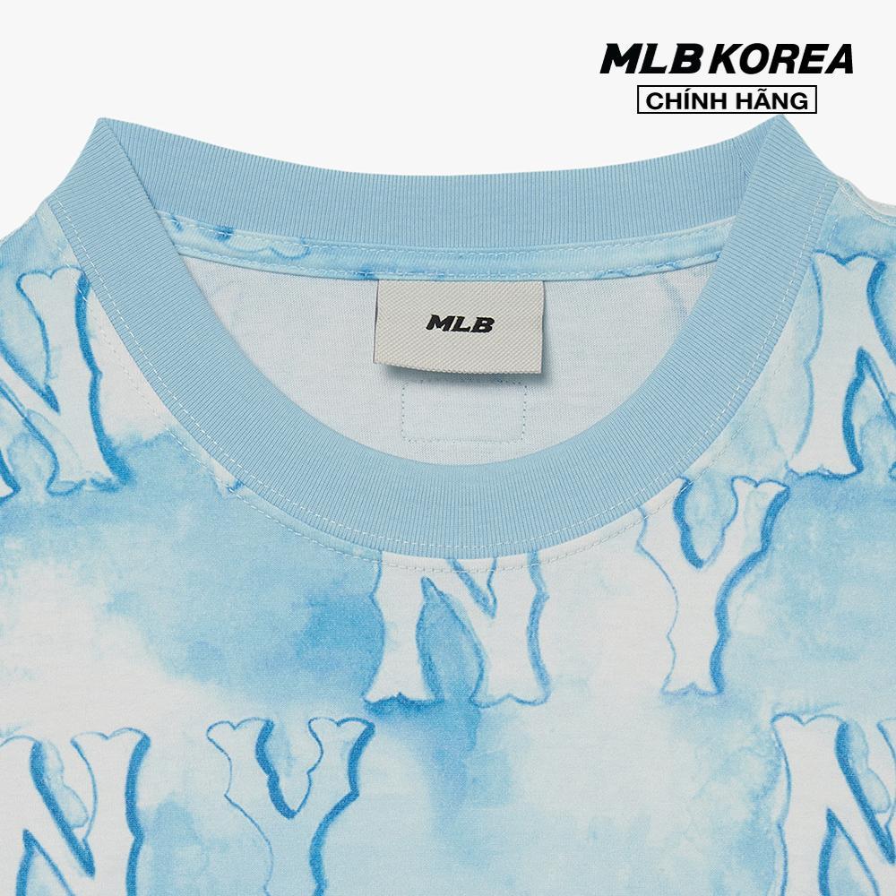 MLB - Áo thun unisex cổ tròn tay ngắn Water Monogram Overfit 3ATSM1033-50ABS