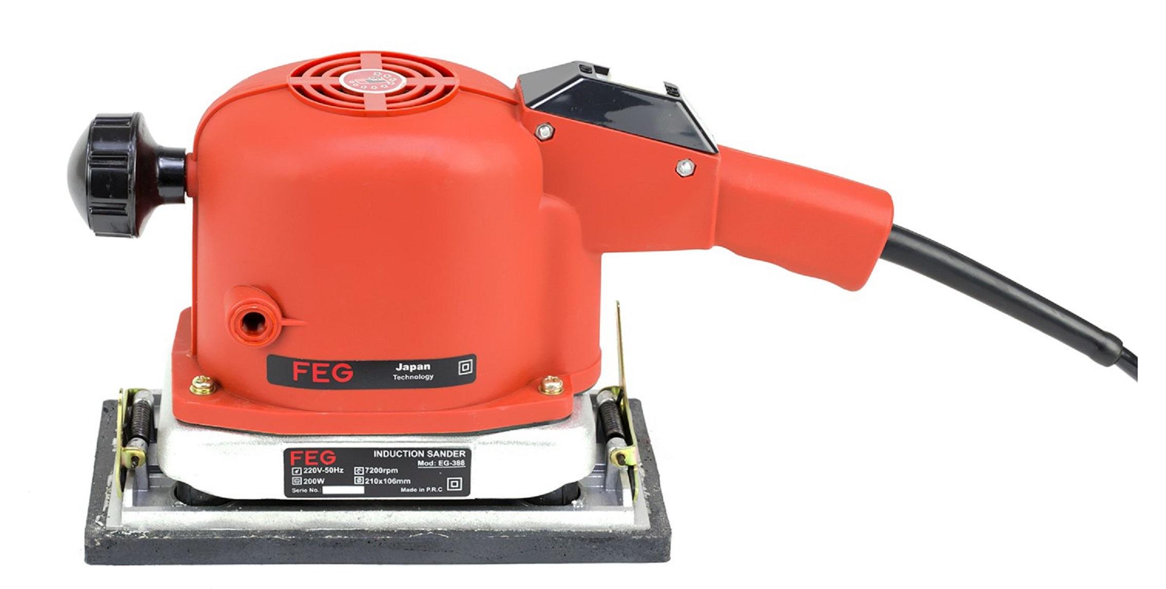 MÁY CHÀ NHÁM MÔ TƠ 200W (210 X 106 MM) FEG EG-388 - HÀNG CHÍNH HÃNG