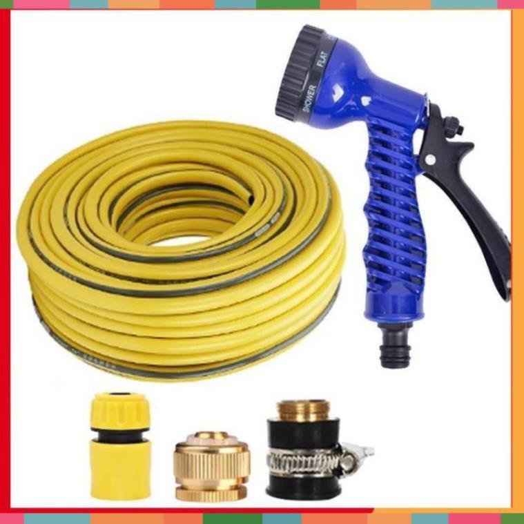 Bộ dây và vòi xịt tăng áp lực nước,rửa xe, tưới cây 15m 206843