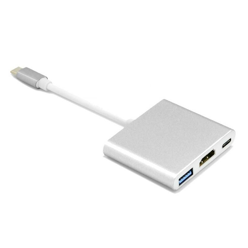 Cáp chuyển Type-C ra HDMI và 1 cổng USB 3.0