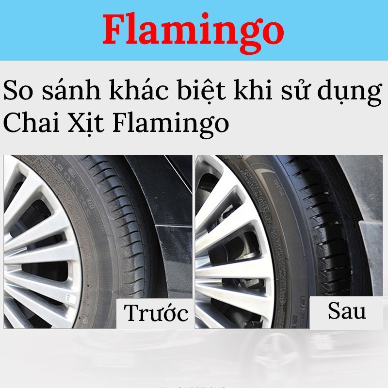 Xịt Dưỡng Bóng Và Phục Hồi Lốp Ô Tô Xe Hơi Flamingo F010 500ml