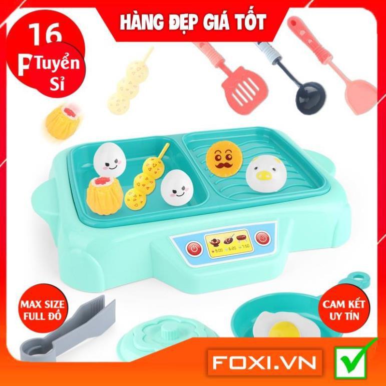 Bộ đồ chơi nấu ăn cao cấp 16 chi tiết dễ thương-Trò chơi nhập vai-Giáo dục hướng nghiệp cho bé