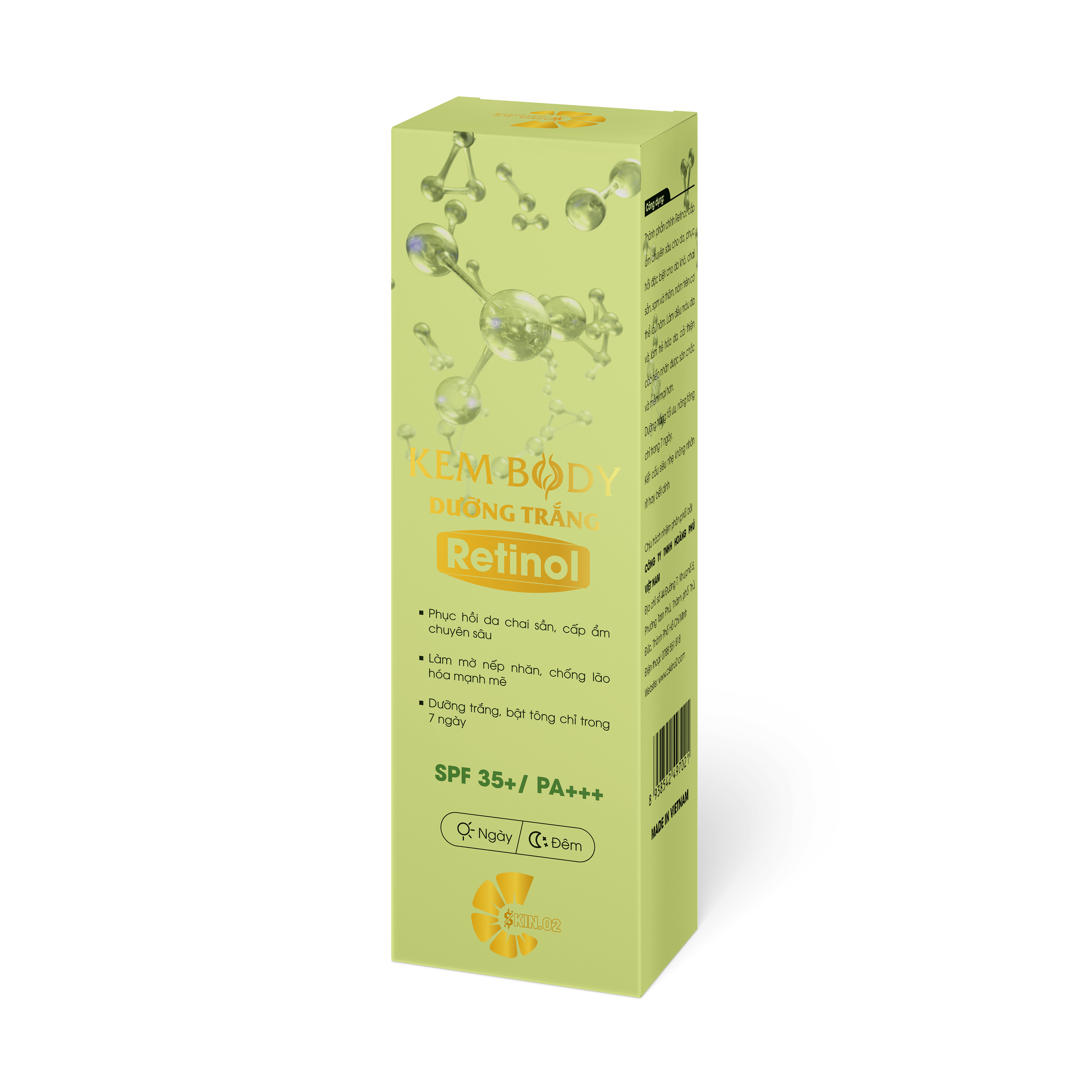 Chăm Sóc Da - C SKIN.02 - BODY LOTION RETINOL - Dưỡng Trắng Cấp Ẩm Chuyên Sâu