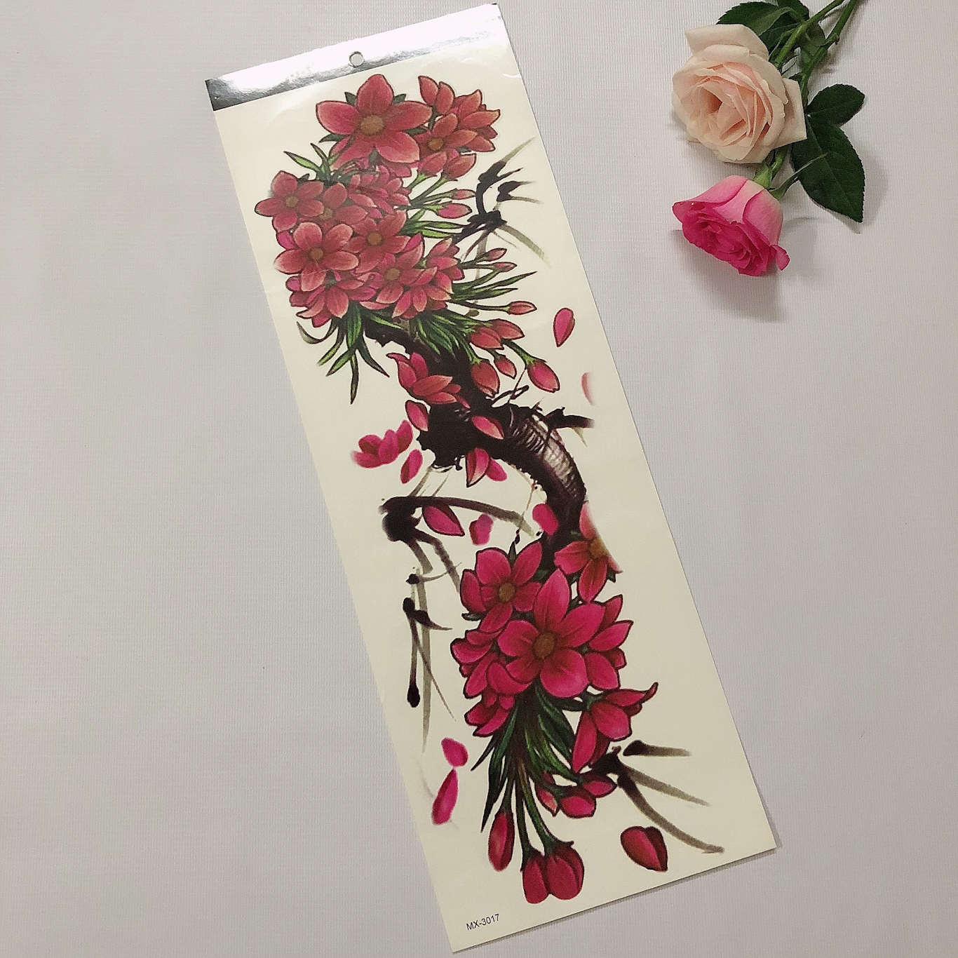 Hình xăm dán kín tay cao cấp màu 17x48cm