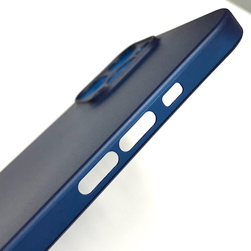 Ốp lưng cho iPhone 13 Pro Max hiệu Memumi Harsh Body Slim Mỏng 0.34 mm (Xanh navy) - Hàng nhập khẩu