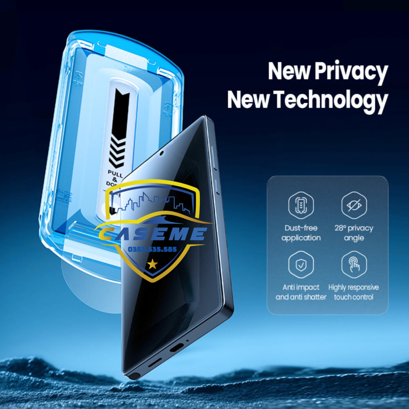 Kính Cường Lực Dành Cho Samsung Galaxy S25 Ultra Full Màn Hình Chống Nhìn Trộm Nillkin Guardian  - Hàng Nhập Khẩu