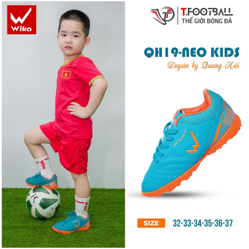 Giày Đá Bóng Trẻ Em WIKA QH19 NEO Chính Hãng KID Da Microfiber Siêu Mềm Mại