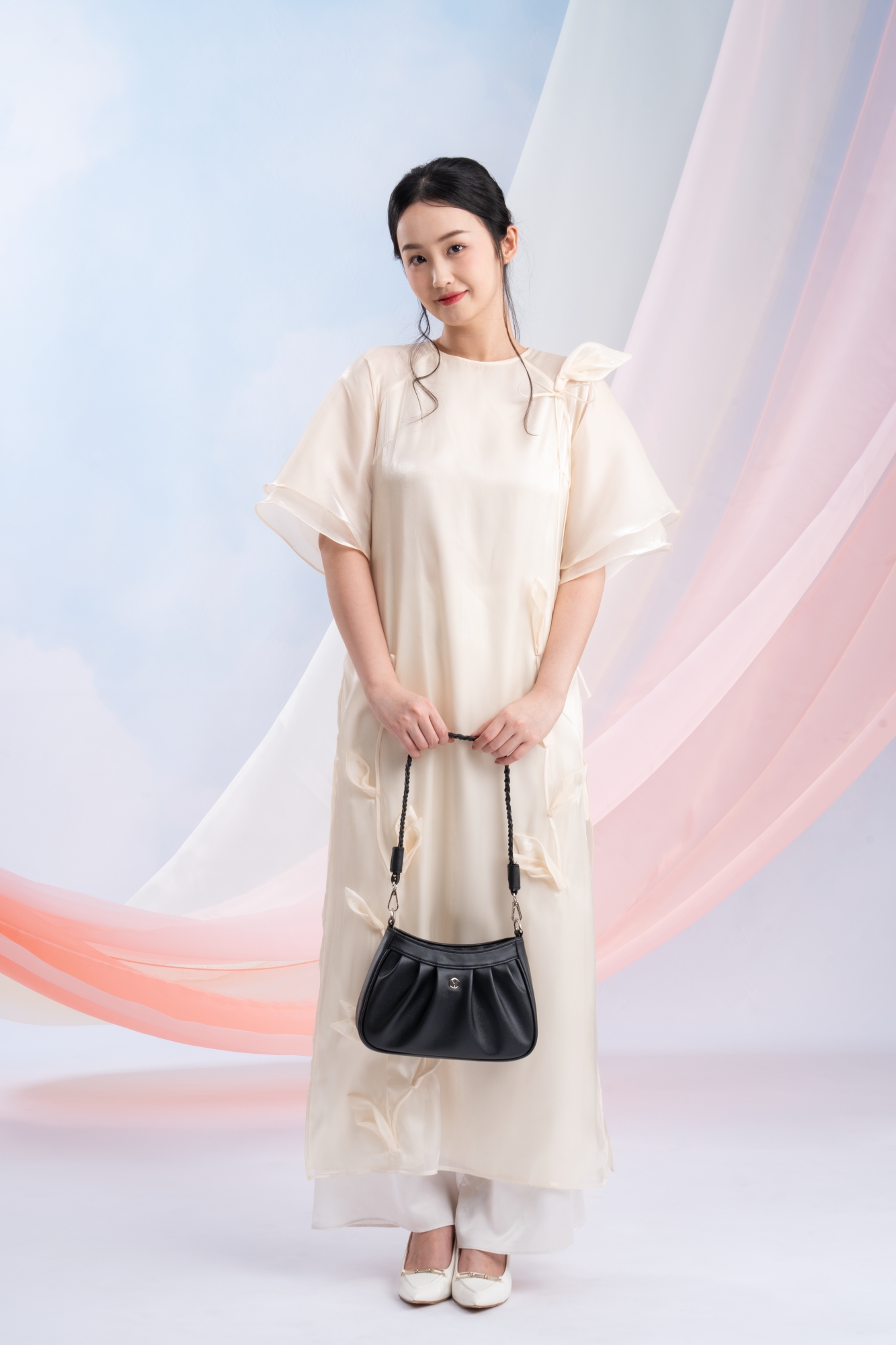 Túi Yuumy ( Thời trang nữ xếp ly sành điệu - Túi đeo vai da Seasand YN267 )