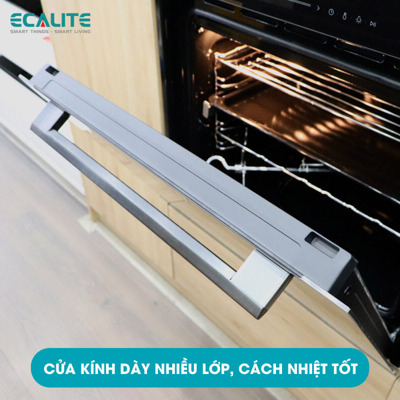 Lò Nướng Âm Tủ Ecalite EOV-JA7060BL - 70L - 9 Chức Năng Nướng - Điều Khiển Cảm Ứng - Hàng Chính Hãng