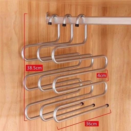 Móc treo quần áo inox 5 tầng I Tiện dụng - đa năng I Hàng bền đẹp I Không cong vênh