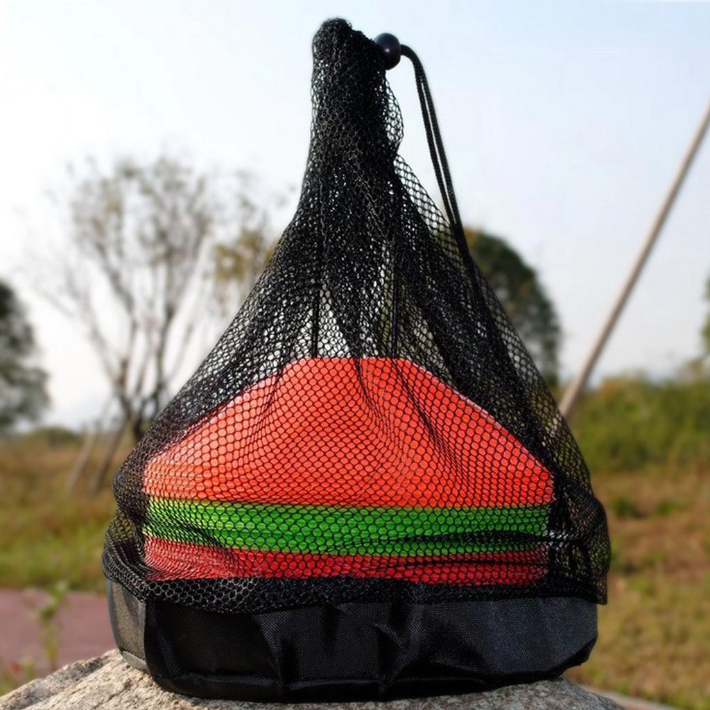Soccer Training Aids Football Filed Markers Storage Drawstring Bag Sports