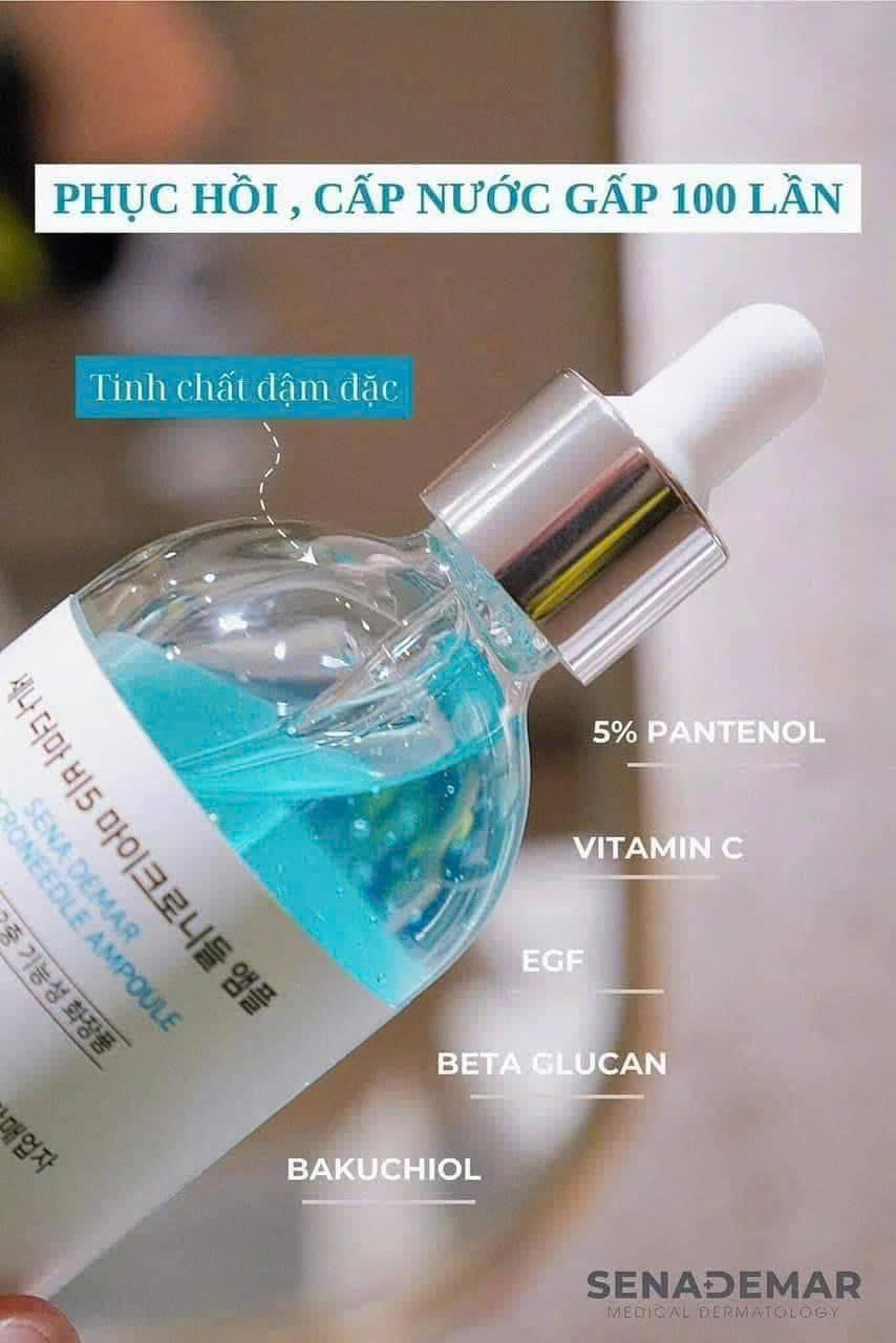 Serum B5 Senademar 100ml hạn 2027 microneedle ampoule Phục Hồi Da Cấp Ẩm Ngăn Ngừa Lão Hoá.