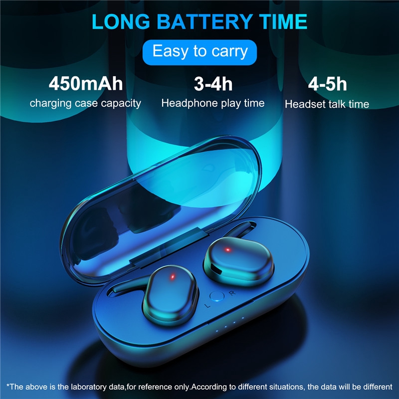 Tai nghe không dây Vitog Y30 TWS kết nối Bluetooth 5.0, chạm điều khiển, âm thanh Hifi sống động, kiểu dáng thể thao tương thích với hệ điều hành Android và iOS