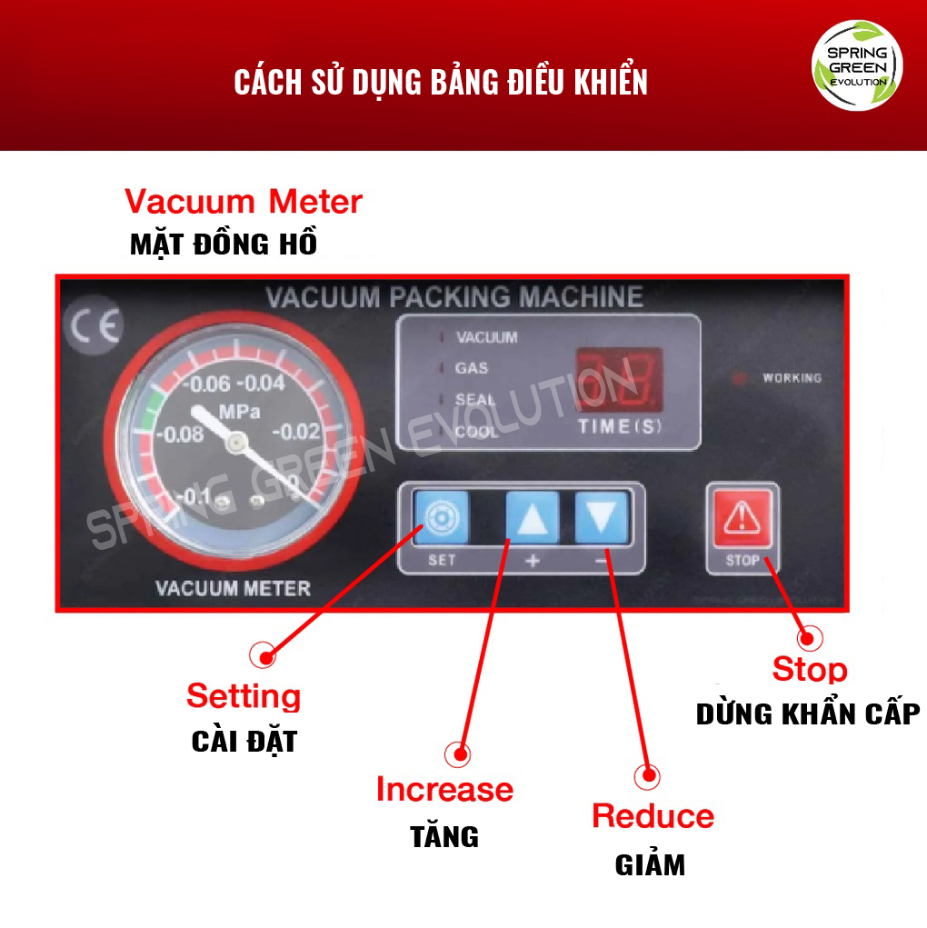 Máy Hút Chân Không/Máy Ép Chân Không Công Nghiệp Buồng VCC04, Hút Mọi Loại Thực Phẩm Khô, Nước, Mọi Loại Bao Bì, Không Kén Túi. Hàn Hút Tốc Độ Cao Liên Tục 24/7. Hàng Nhập Khẩu Chính Hãng SGE Thailand