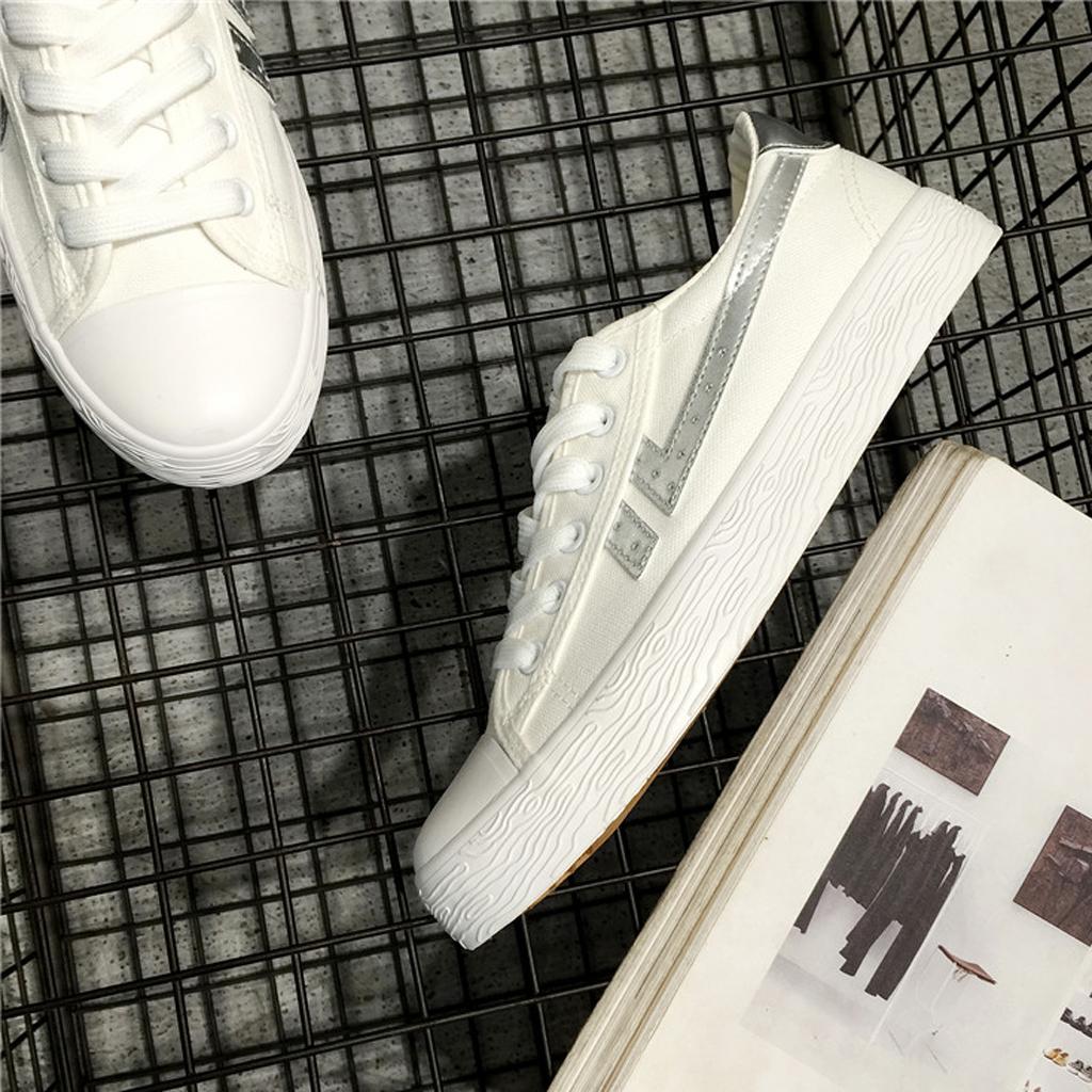 Classic Canvas Shoes for Men,Comfort Lace-up Casual Sneakers Low Cut Shoes