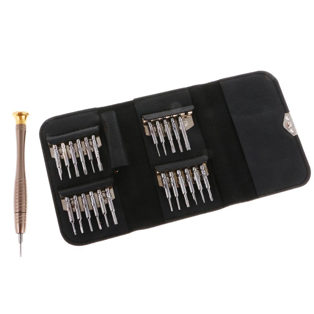 24pcs Precision Mini Screwdriver Set for Laptop Watch Glasses Mobile Repair