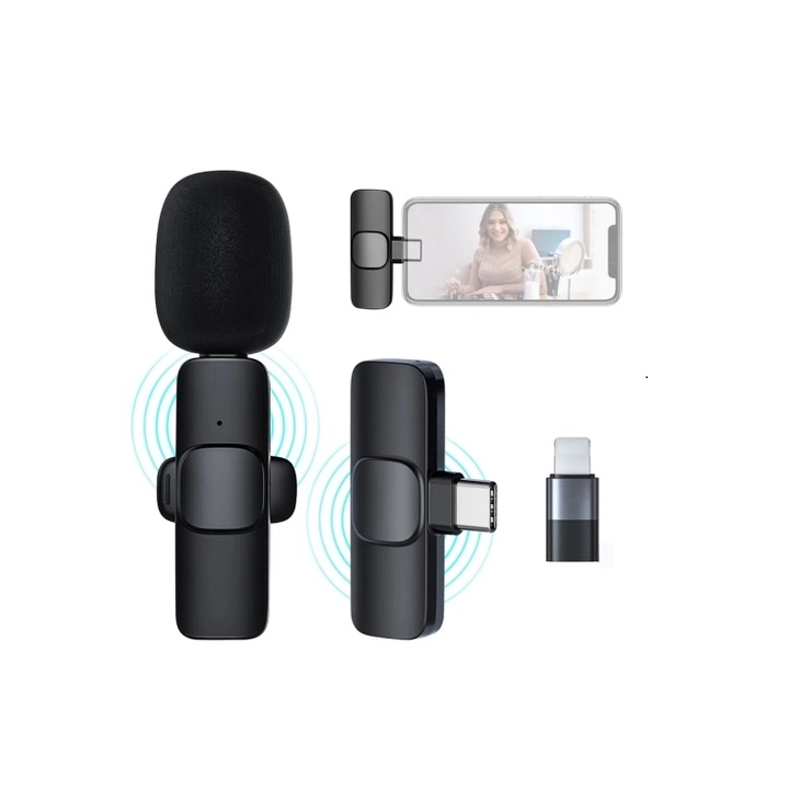 MICROPHONE KHÔNG DÂY CỔNG TYPE-C VÀ LN K8-1 - 1 MIC - HN