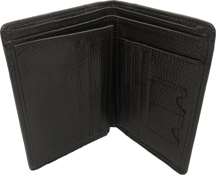 Ví Nam Da Bò Thật Kiểu Đứng Màu Nâu Bền Đẹp - TCN1072