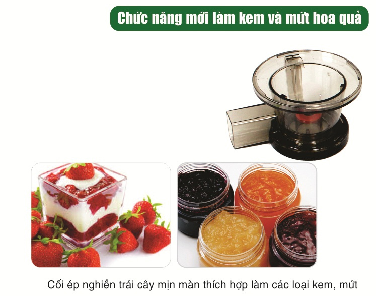 Máy Ép Trái Cây Tốc Độ Chậm Nguyên Trái Iruka I-52 - Hàng chính hãng