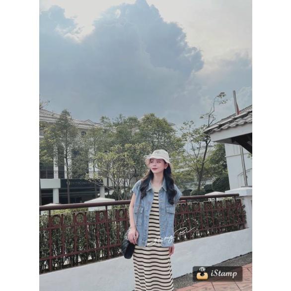 Áo GIle Bò Hàng Đẹp Cao Cấp phối đồ xinh
