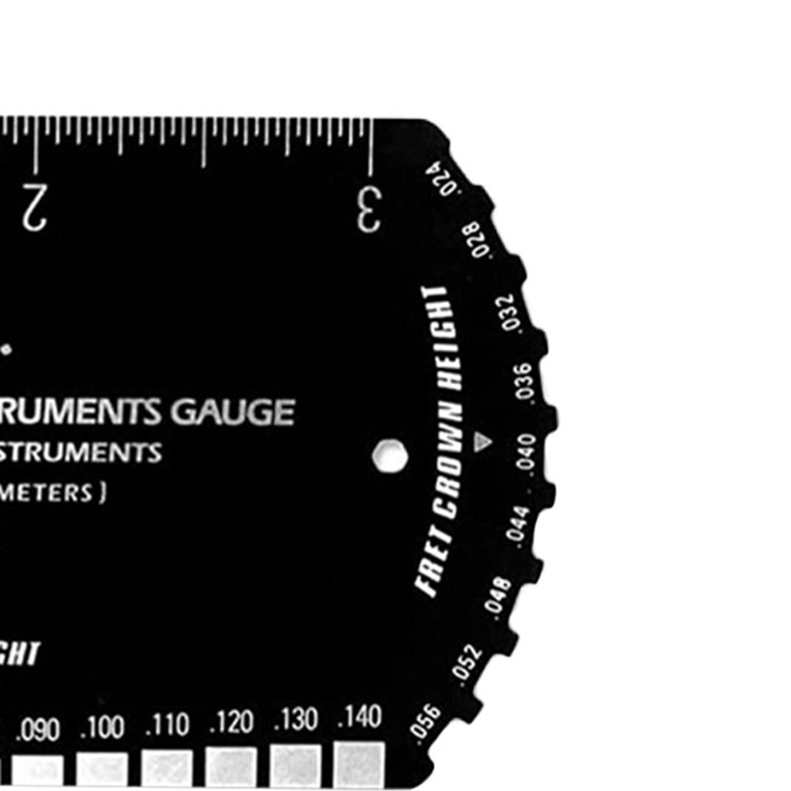 String Action Gauge Ruler Guitar Repairing Tool for Acoustic Guitar Mandolin