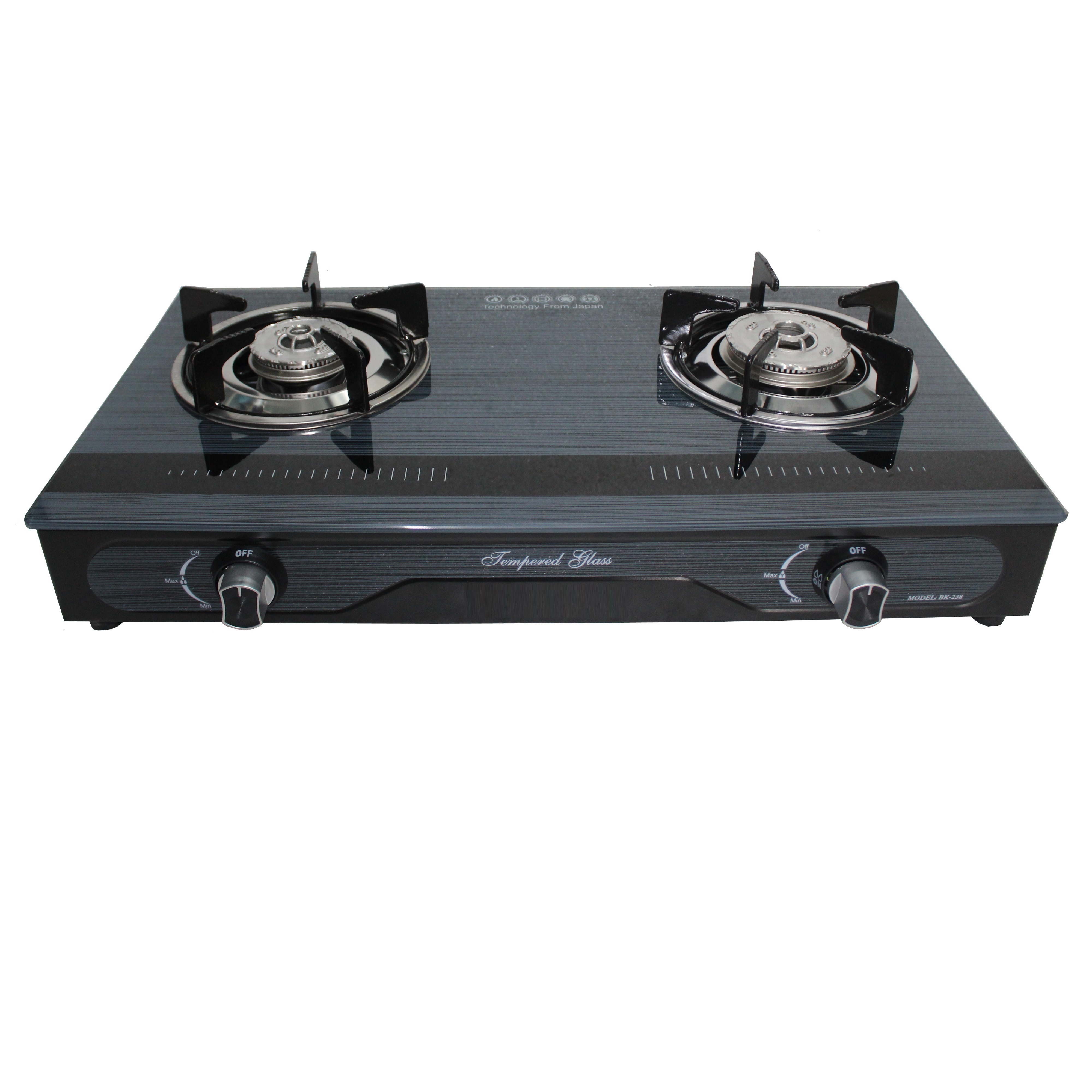 Bếp Gas Dương Mặt Kính BK-238 PEP Inox - Màu Ngẫu Nhiên - Hàng Chính Hãng