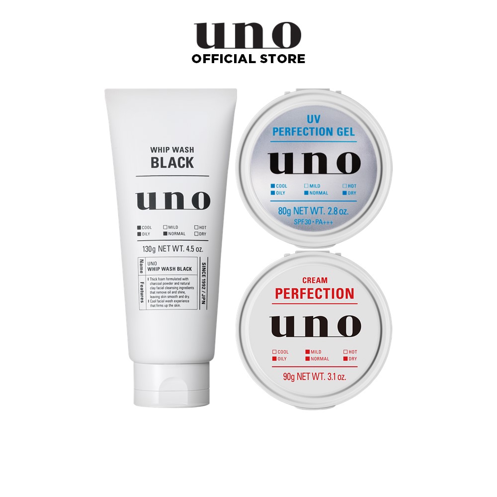 Bộ đôi Kem Dưỡng Ẩm Kiểm Soát Nhờn 5 trong 1 UNO 90g và Sữa Rửa Mặt Tạo Bọt Sạch Nhờn UNO 130g tặng Gel Dưỡng Trắng Kiểm Soát Nhờn 5 trong 1 80g