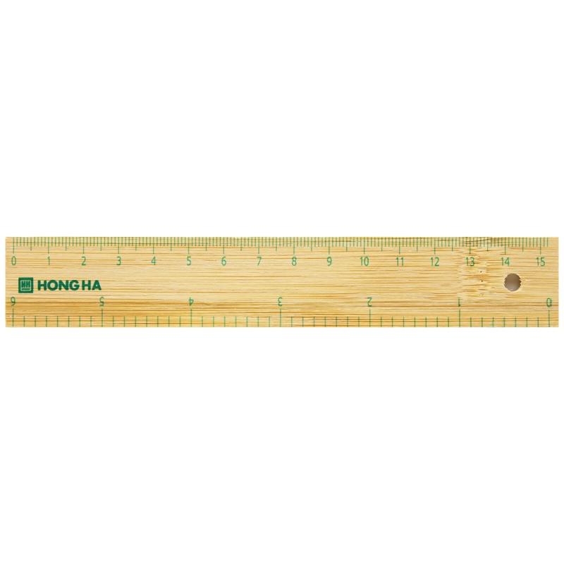 Thước Kẻ Gỗ Green 15 cm - Hồng Hà 3492