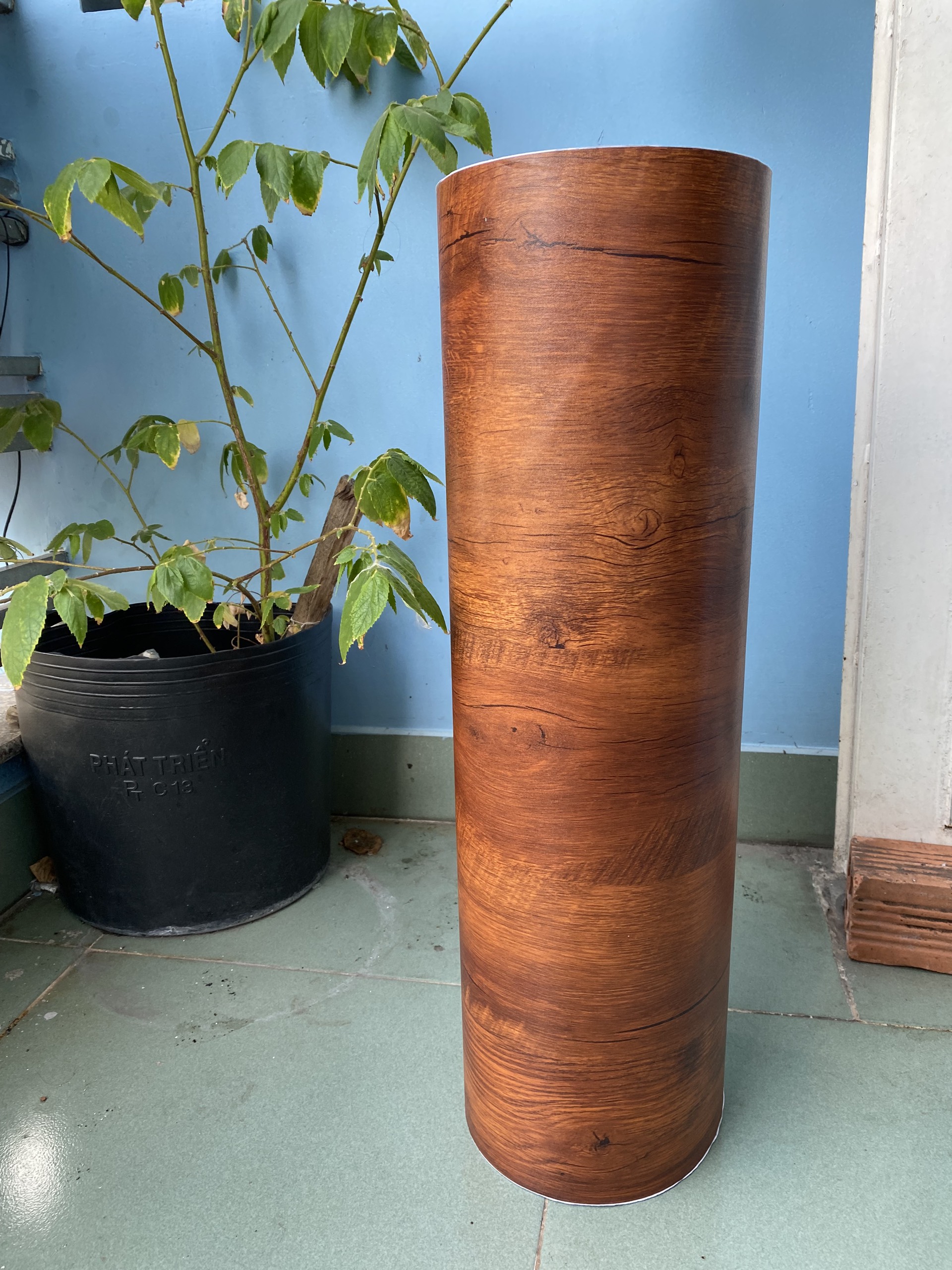 5 mét decal giấy dán nền dán sàn mẫu VÁN ĐỔ