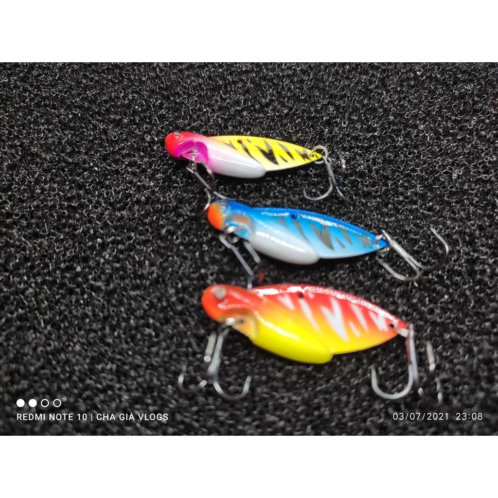 Cá sắt lure cá lóc CICADA 10g FULL LƯỠI SIÊU BÉN ĐỒ ĐỒ CÂU CHA GIÀ VLOGSCHUYÊN SĂN LÓC VƯỢC
