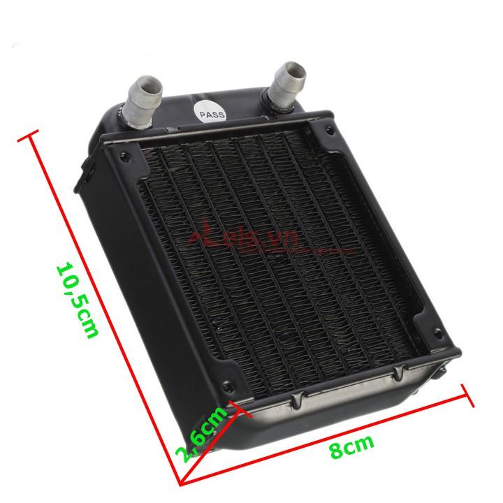 Két nước tản nhiệt 8cm kèm quạt gió 12V