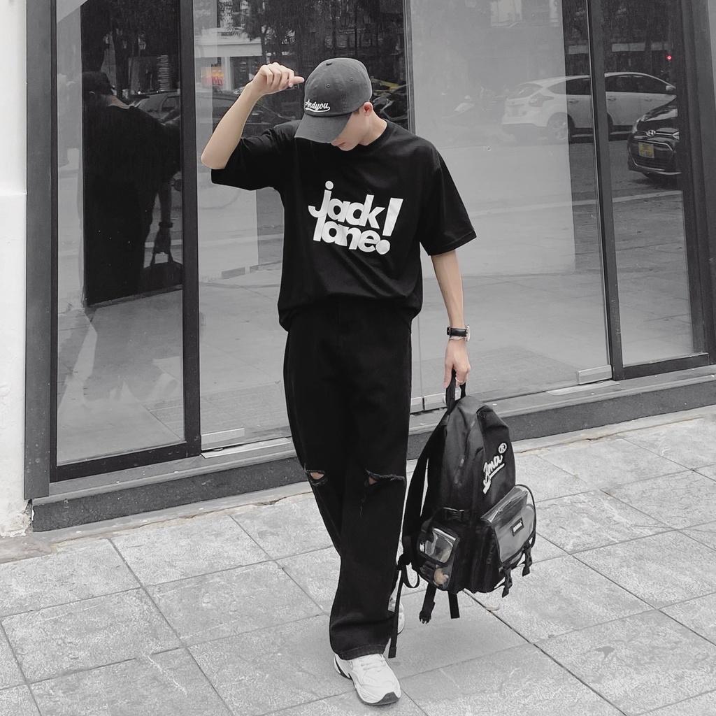 ÁO phông oversize in chữ JACK LANE, áo thun oversize unisex Jacklane