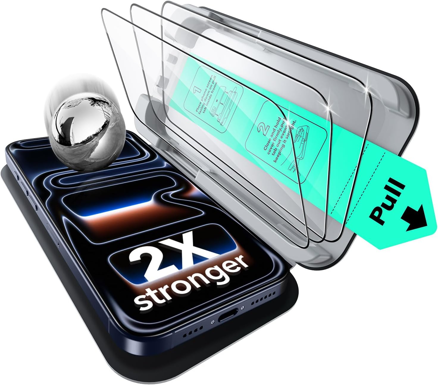 Kính Cường Lực ESR cho iPhone Air / iPhone 17 / iPhone 17 Pro / iPhone 17 Pro Max ESR UltraFit Classic Screen Protector - Hàng Chính Hãng