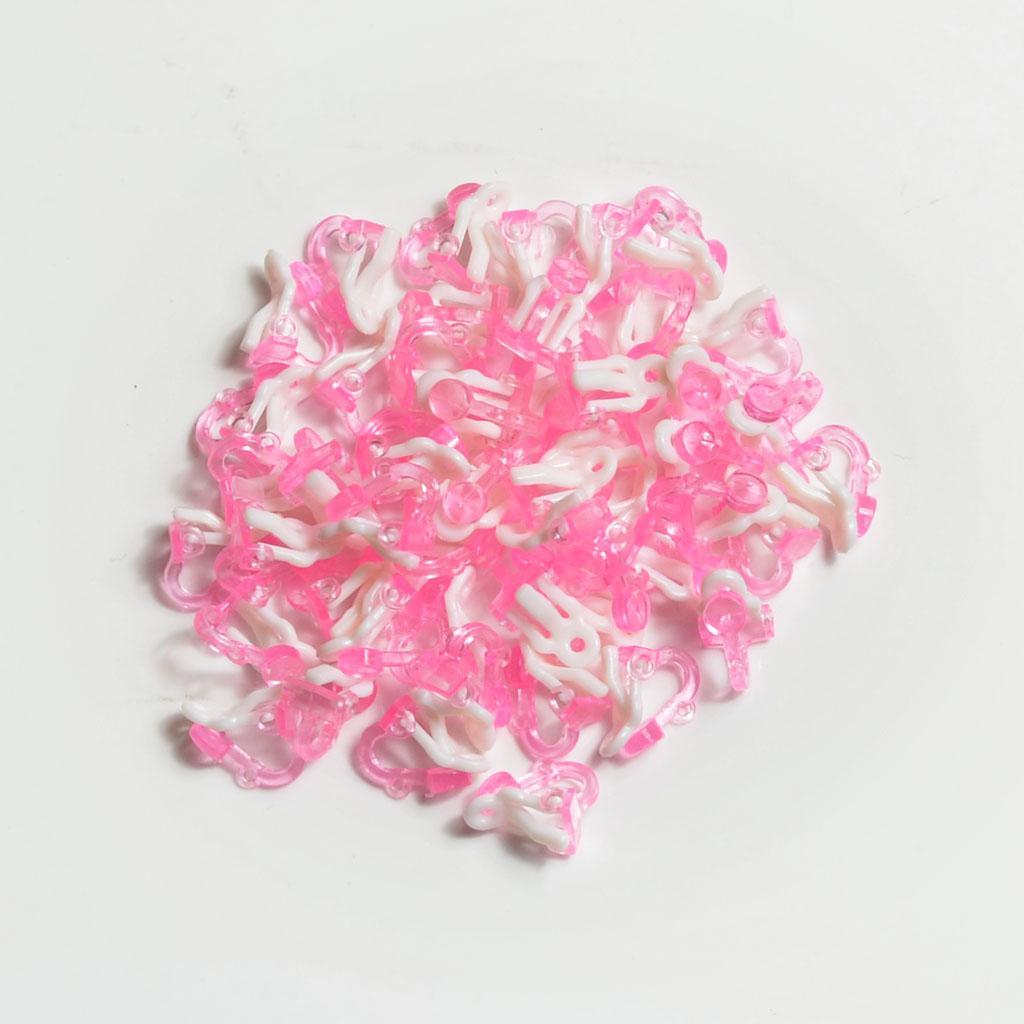 50pcs Ear Clips  Piercing Earring Base For DIY Children Kids Earring