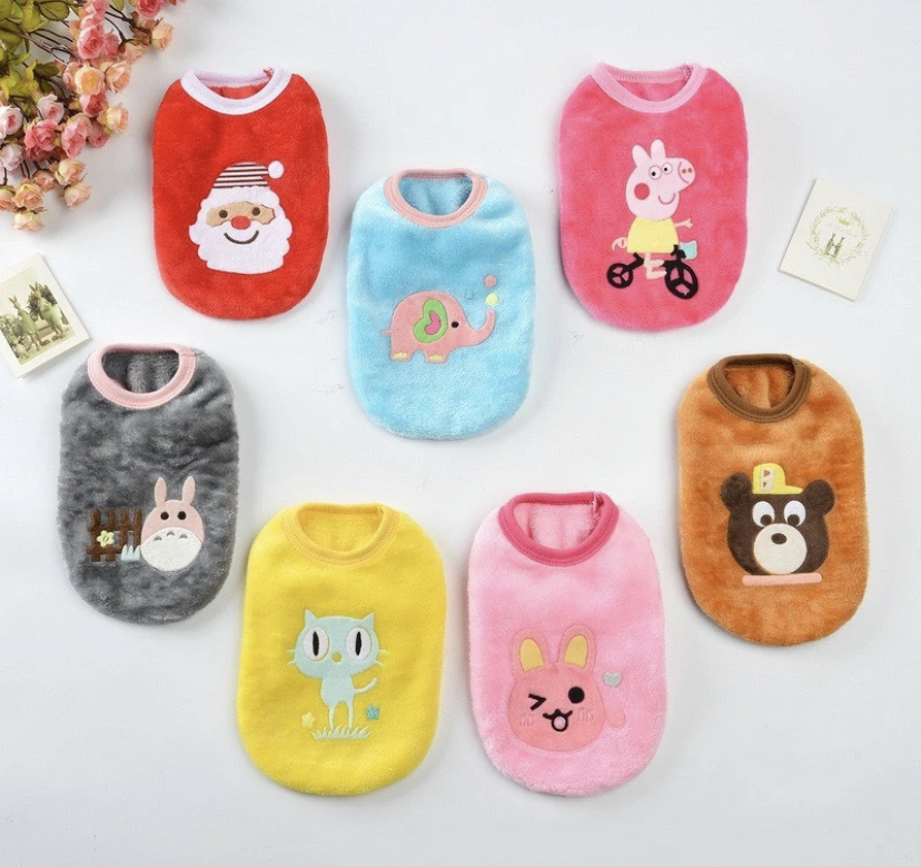 Áo Lỉ 3 Lỗ Hình In Cute cho thú cưng