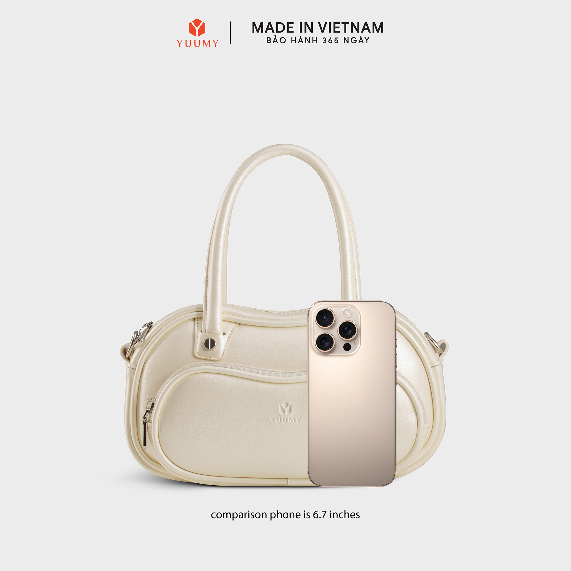 Túi Yuumy ( Thời trang nữ thiết kế dáng vòm cá tính - Túi xách da Glossy YTX88 )